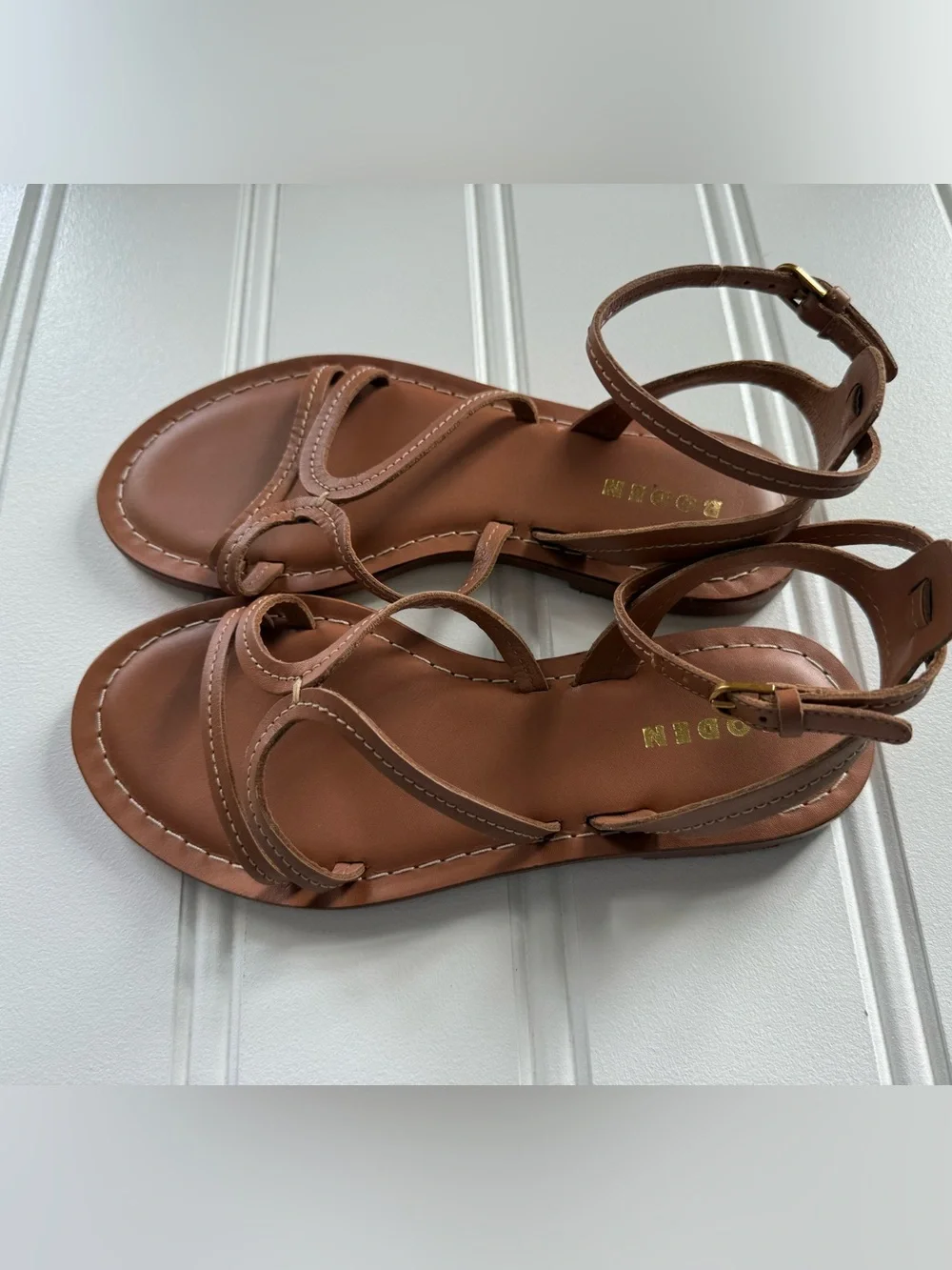 Boden Everyday Flat Sandals Strappy Minimalist EU 38 US 7 Women NEW No Box 3110